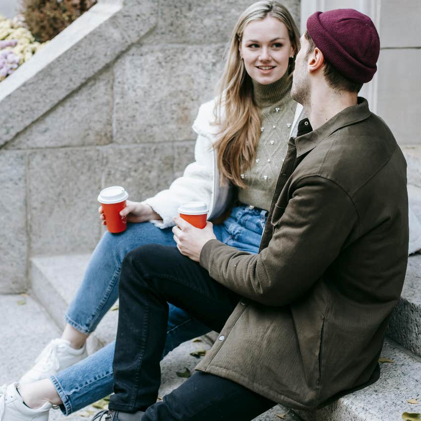 couple talking about politics