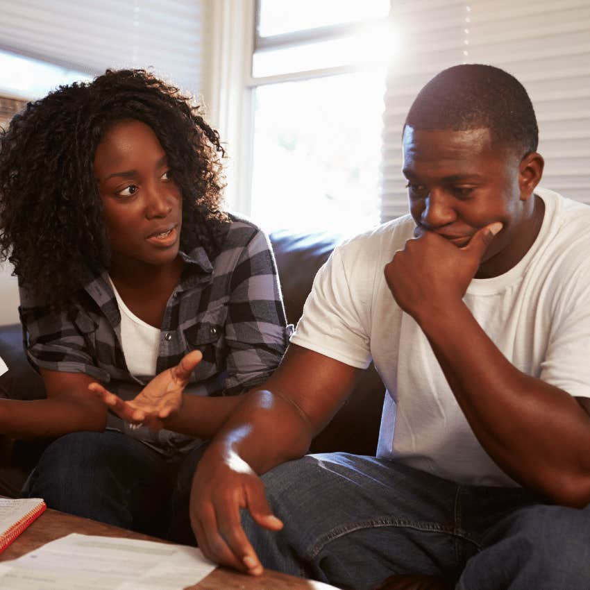 man who tells other people her private details 