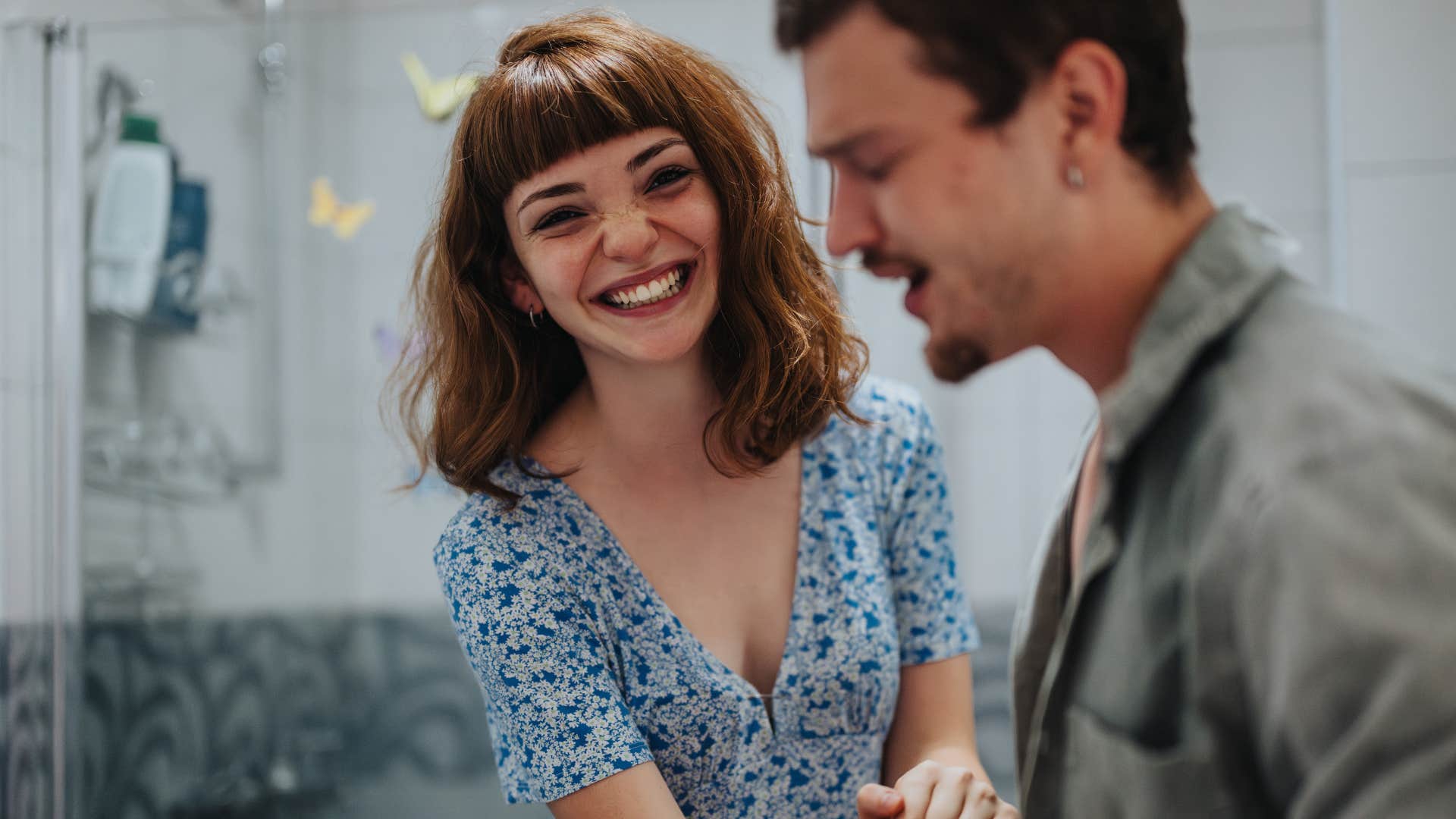 woman leading with mutual respect smiling at partner