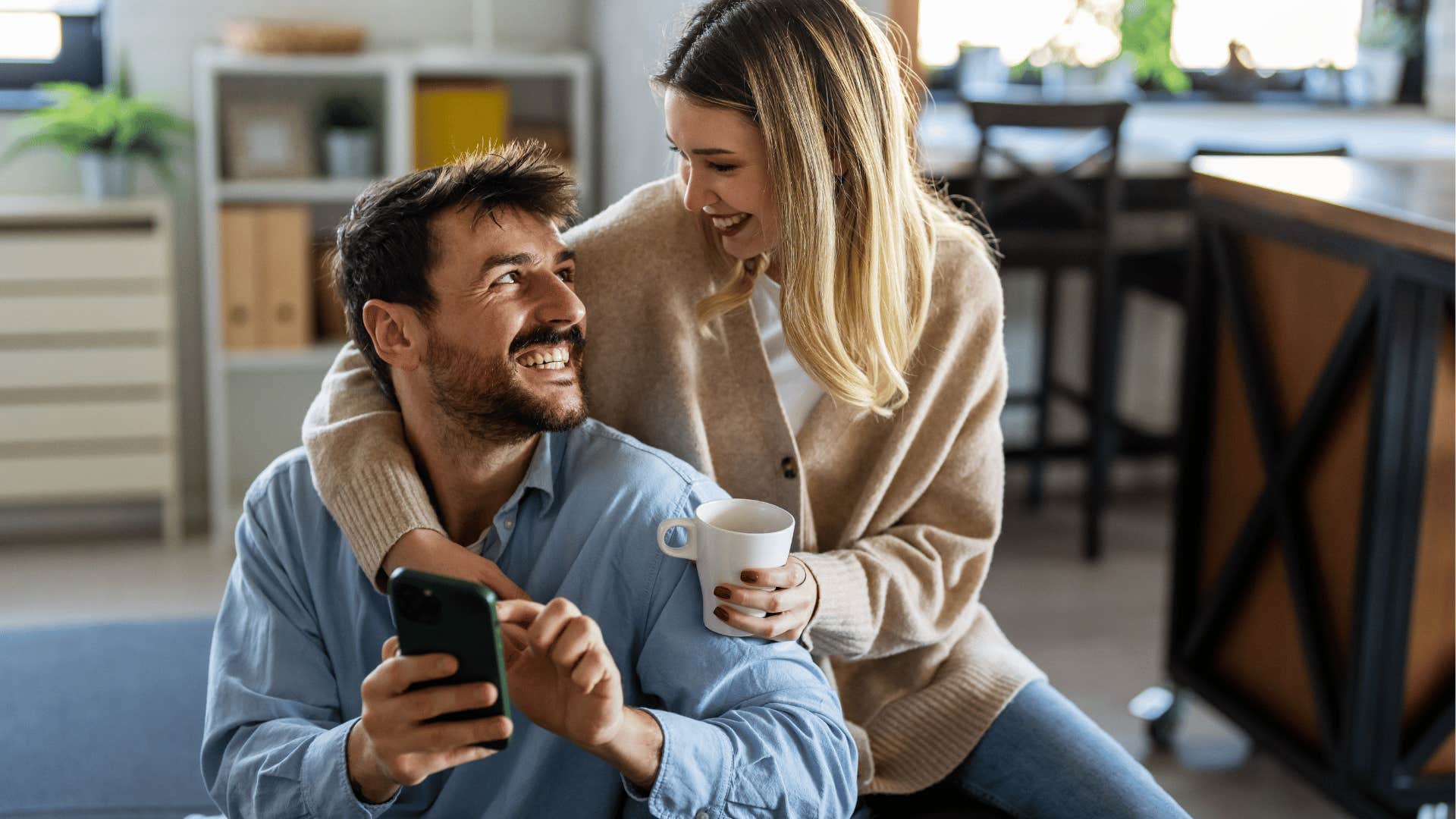 man who is more serious than woman realizes as he pays attention to what matters to her