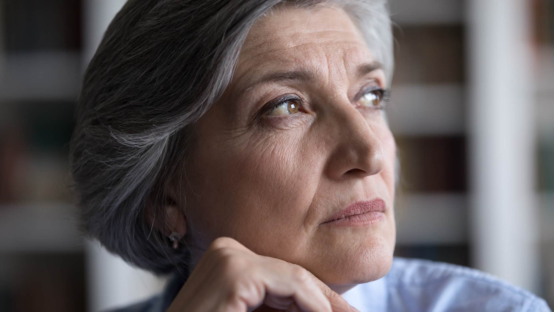 older person thinks deeply showing habit of focus