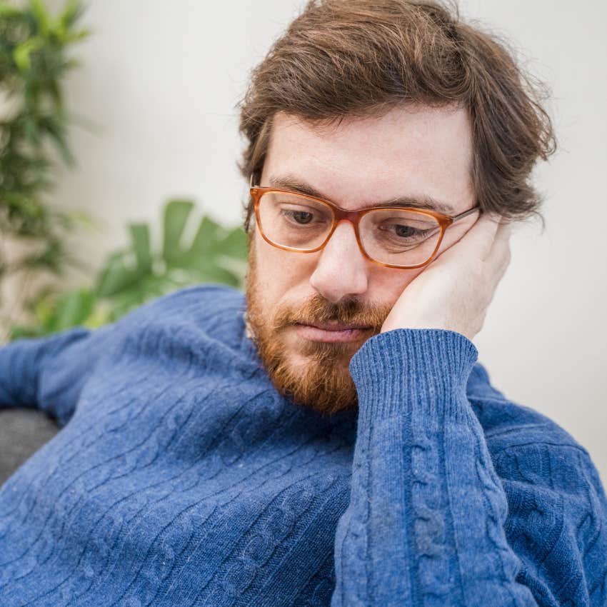 american man feeling lonely without community