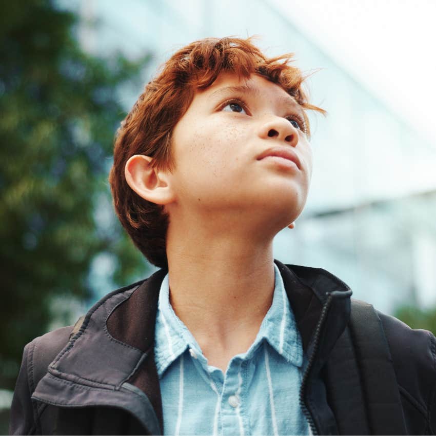 Little boy who doesn't have the specific skill of being socially aware