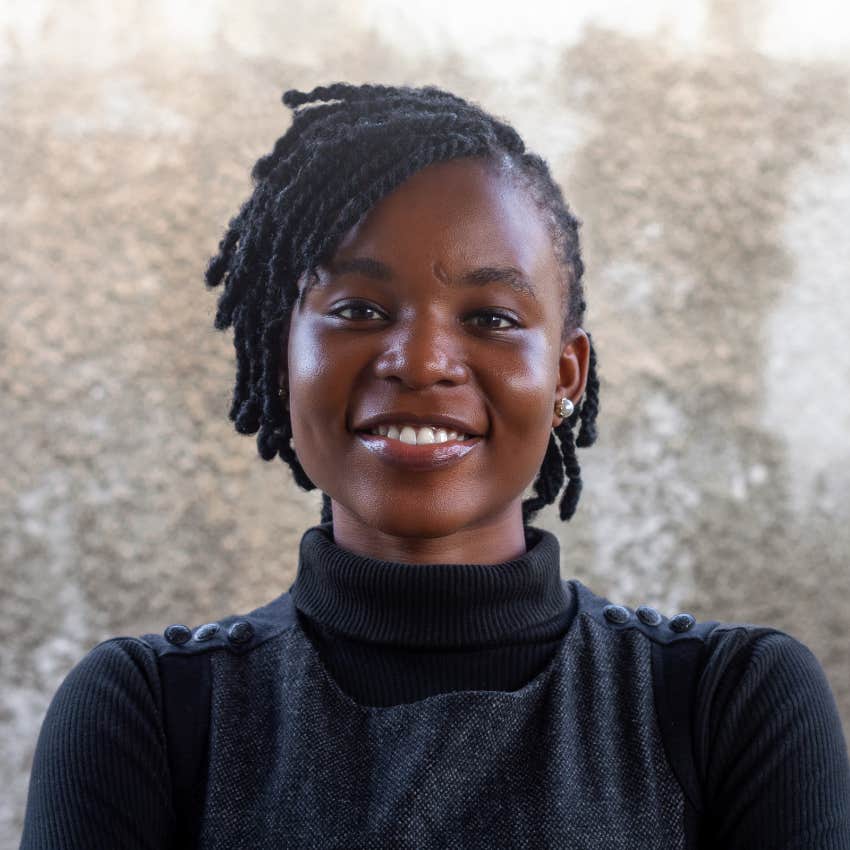 woman with healthy self-esteem because her parents read to her every night