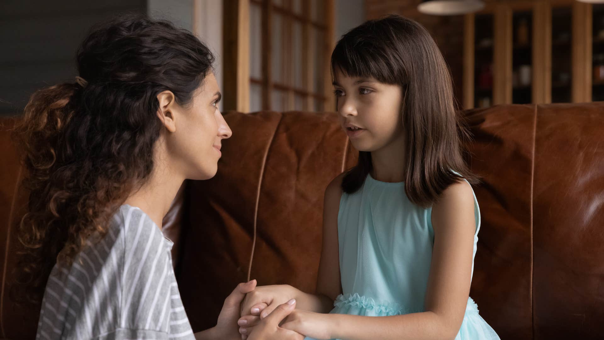 mom appreciating her daughter when she has something to offer her