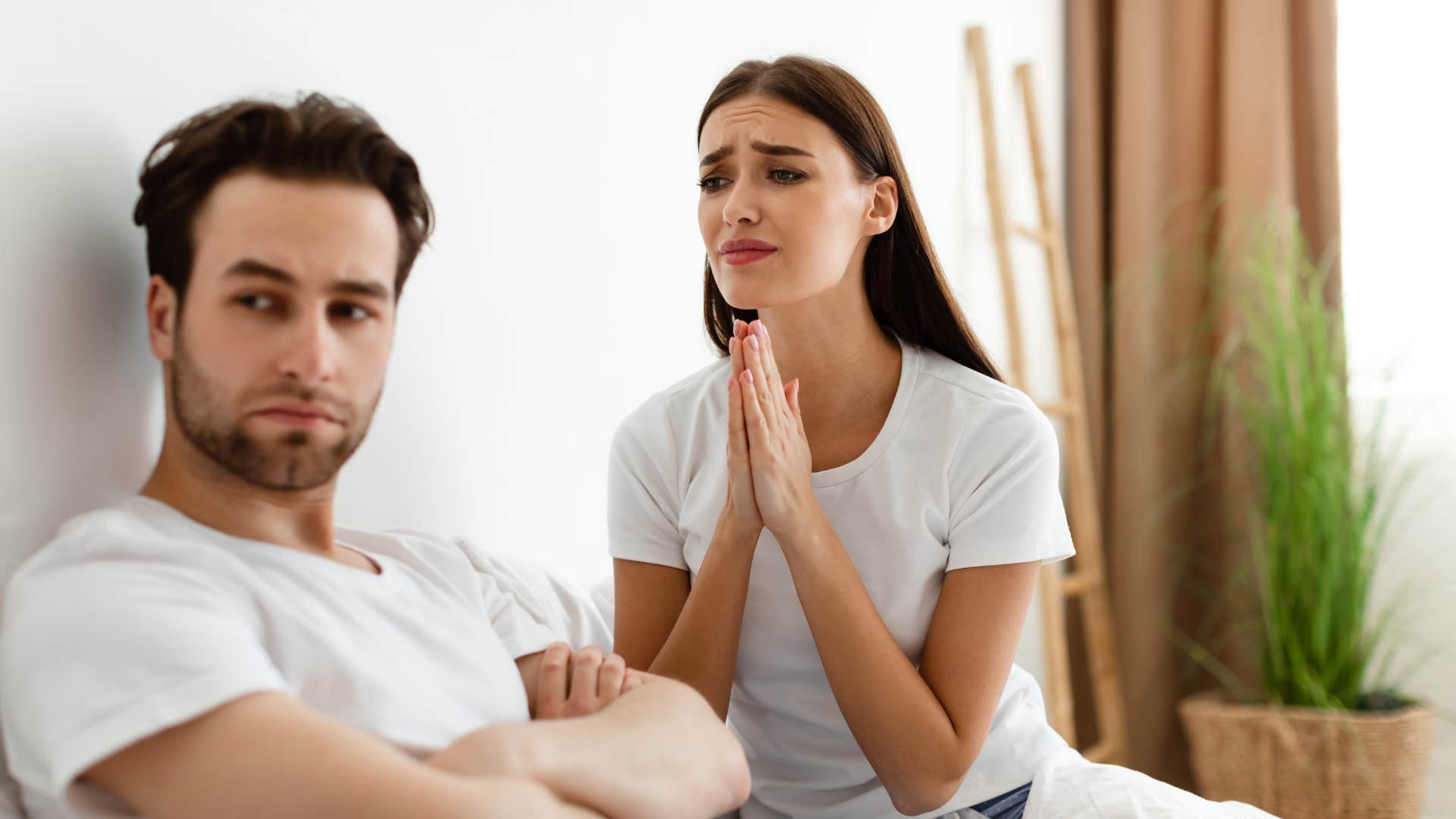 woman seeking validation from man