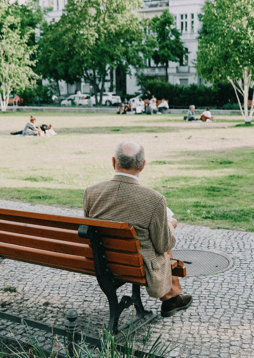 lonely man losing touch with his friends