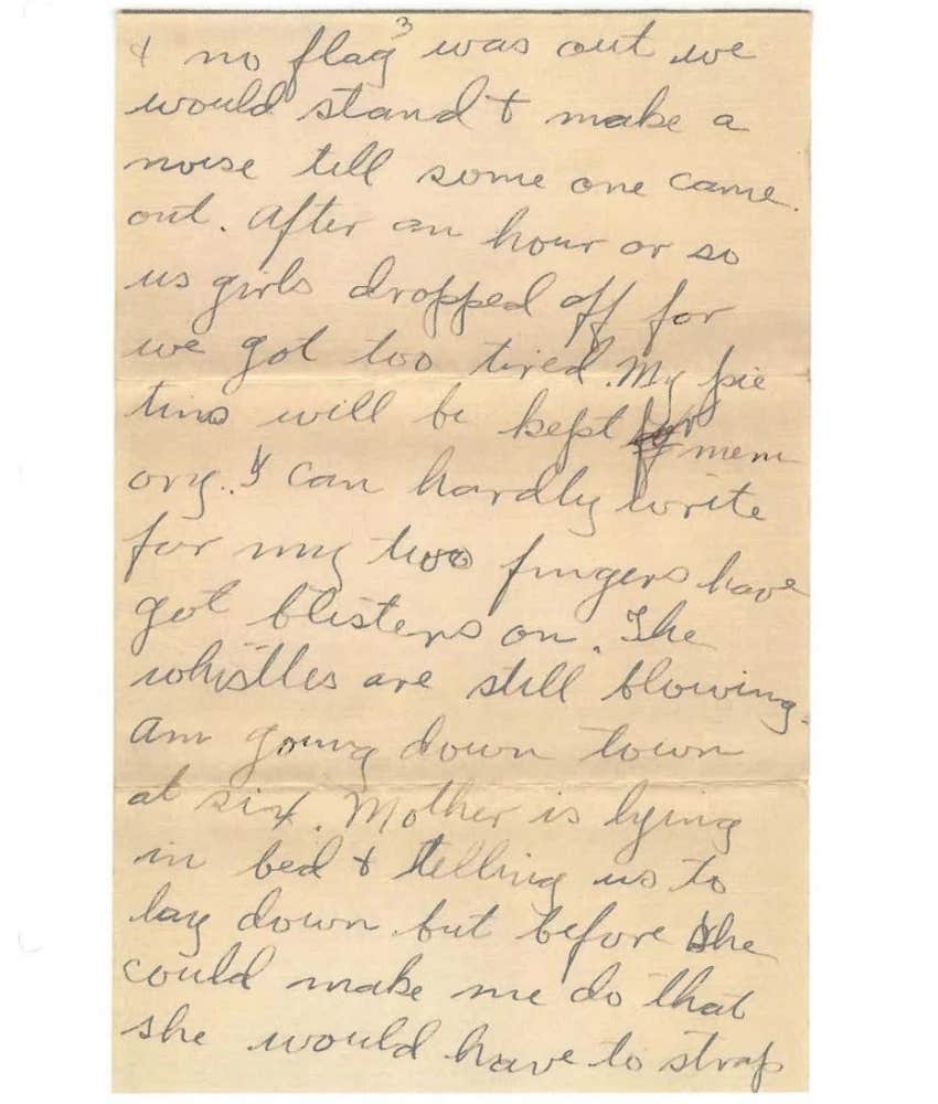 Image of WWI love letter showing importance