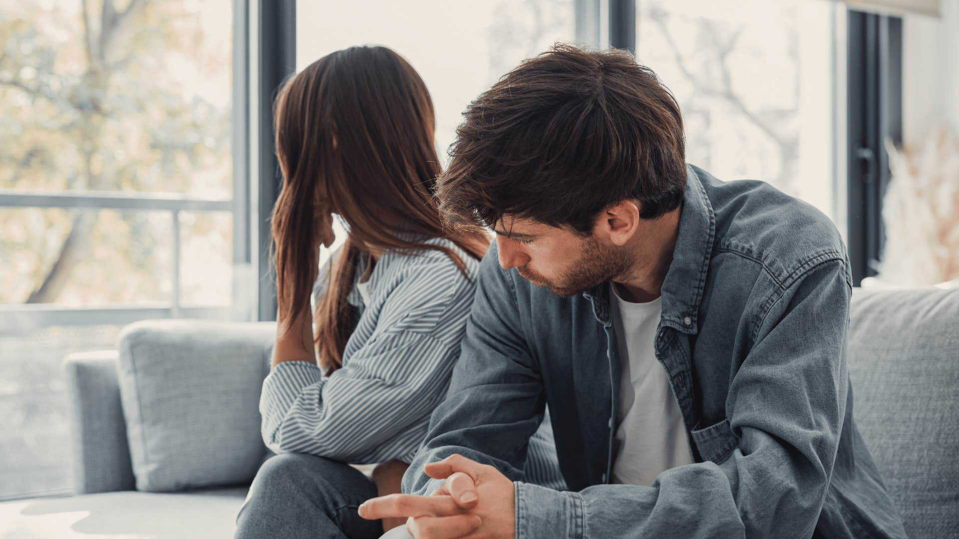 man who begs woman to stay and than resents her avoids making decisions