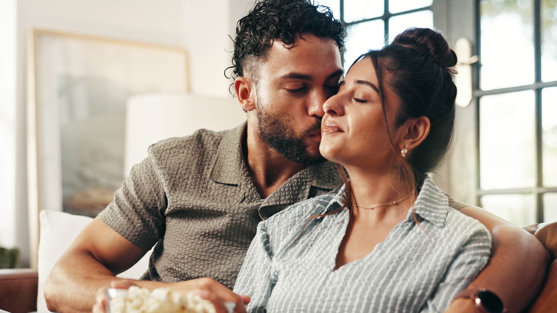 Man saying "I trust you always" to his wife.