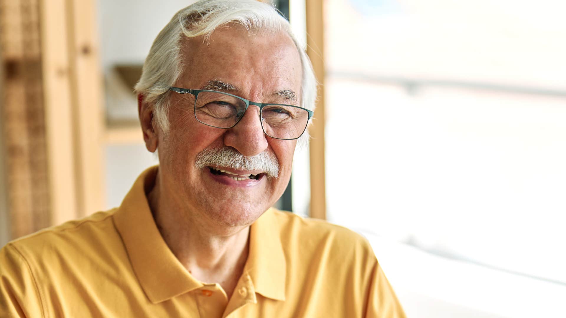 Man saying "I'm so grateful for you" to his wife.