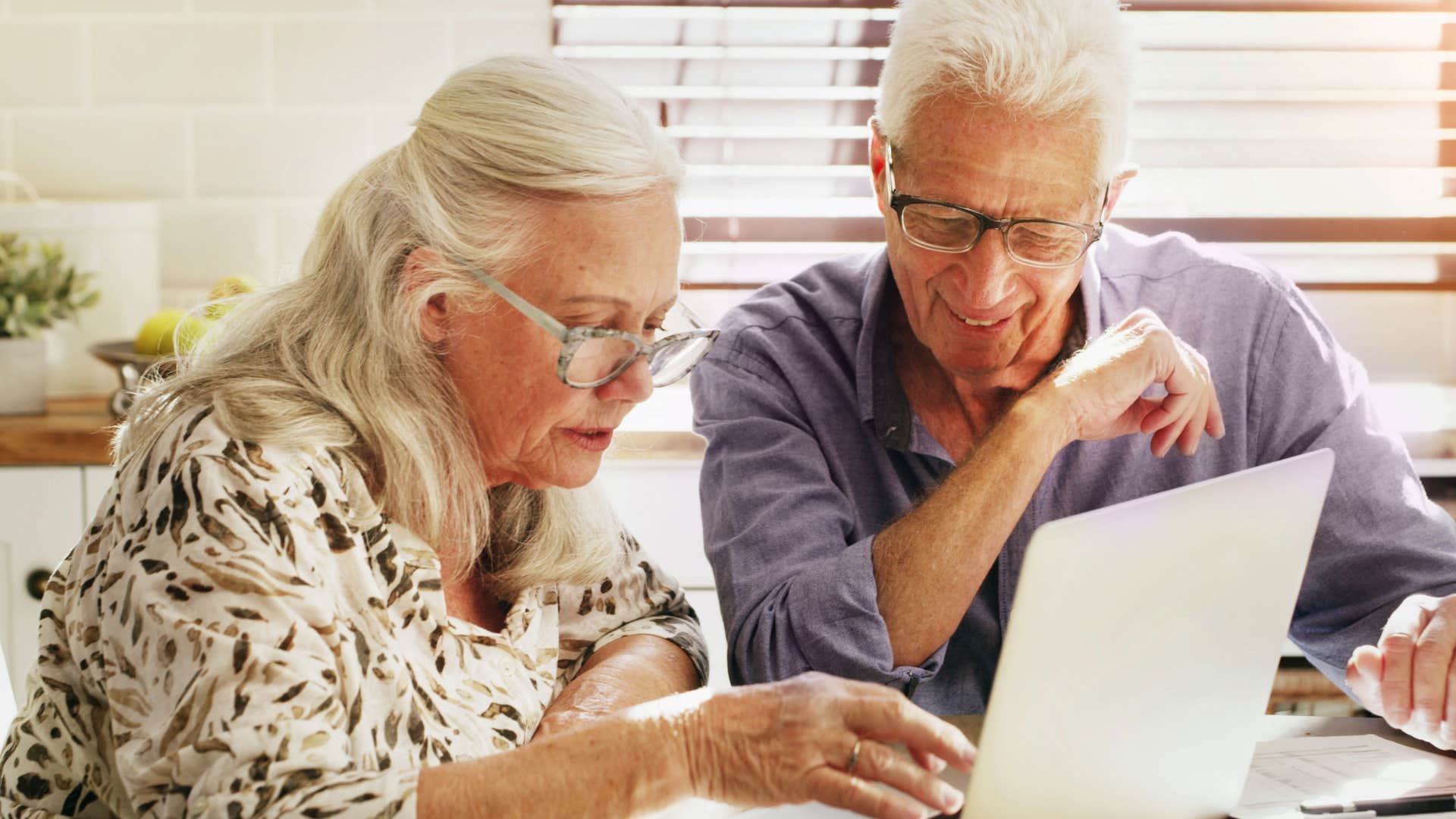 Man saying "What do you think?" to his wife.