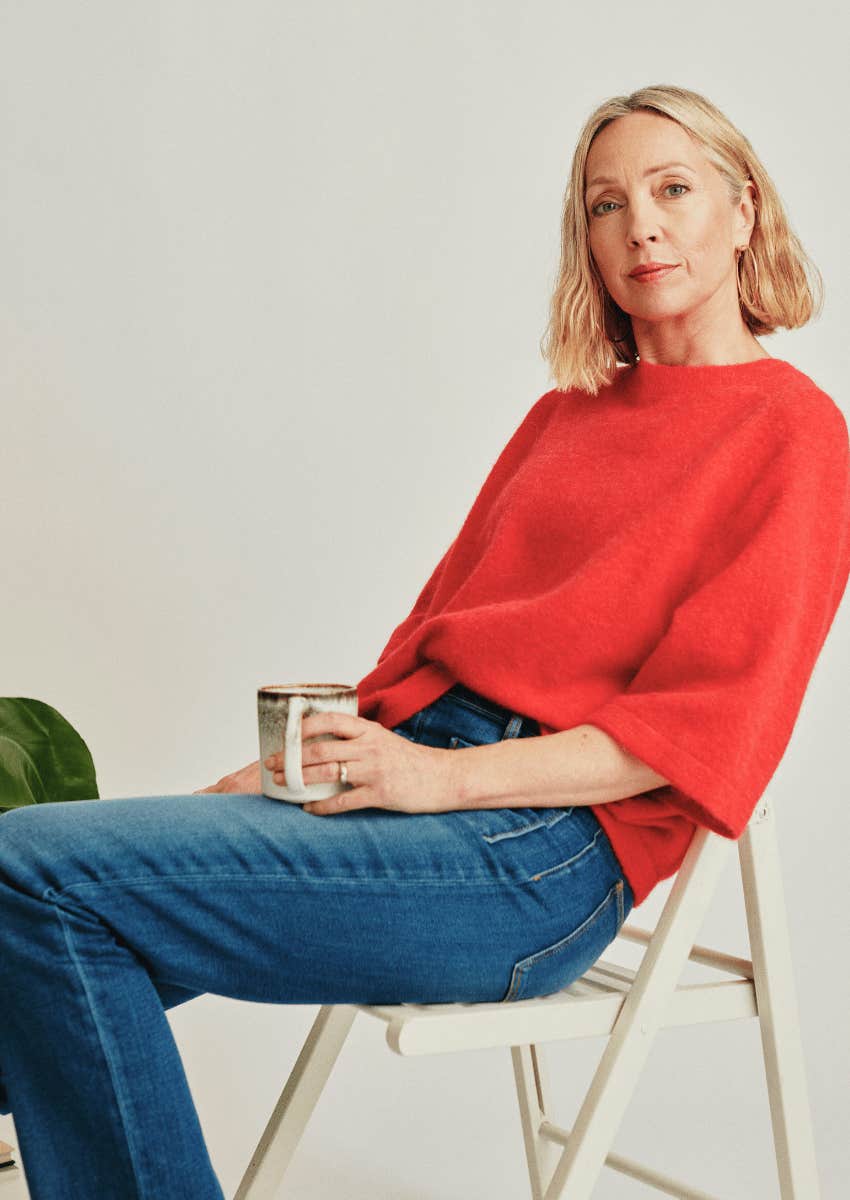 midlife woman checking in on herself to stop being hard on themselves