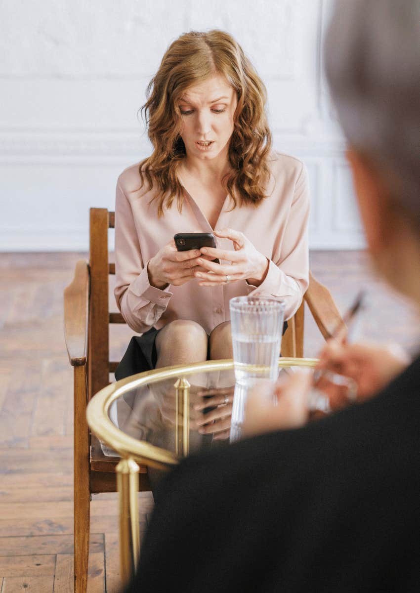 midlife woman saying no and can't commit right now