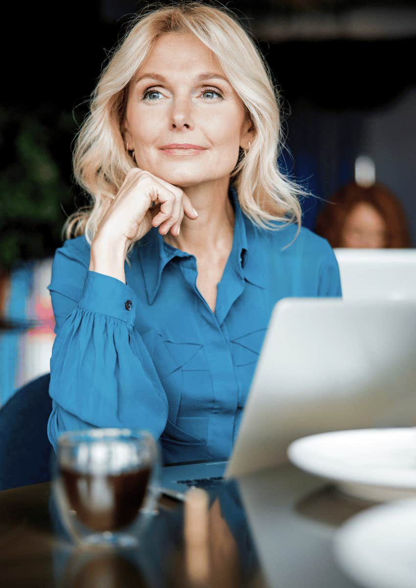 midlife woman thinking about midlife crisis