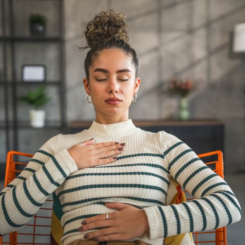 woman leaning into the power of manifestation