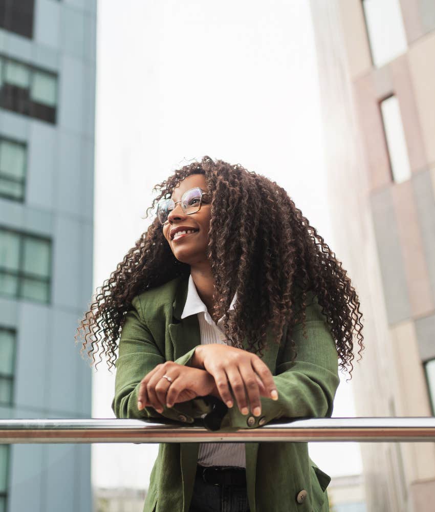 happy person stops to appreciate life without resisting it