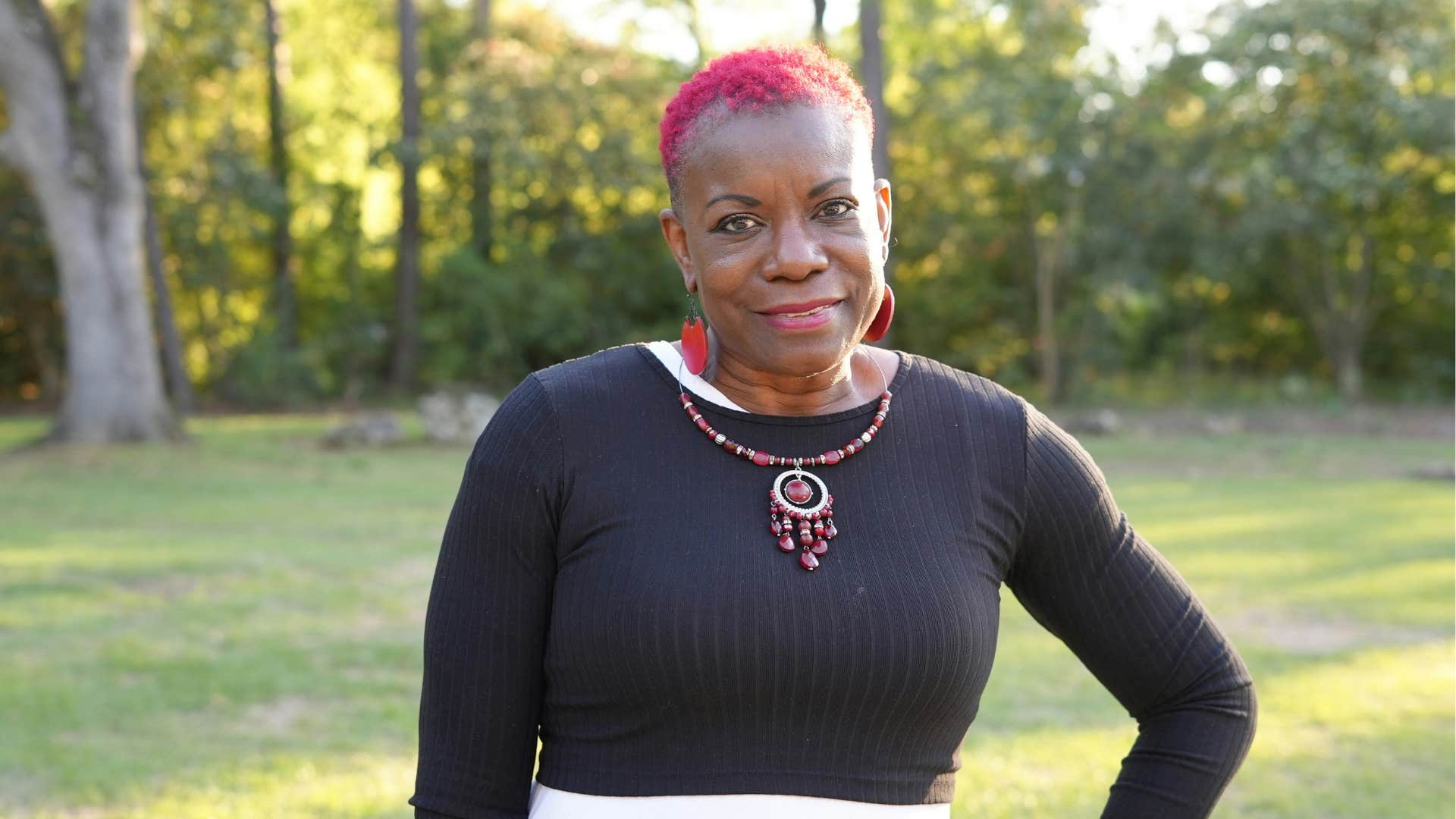 proud older woman showing sometimes others get upset