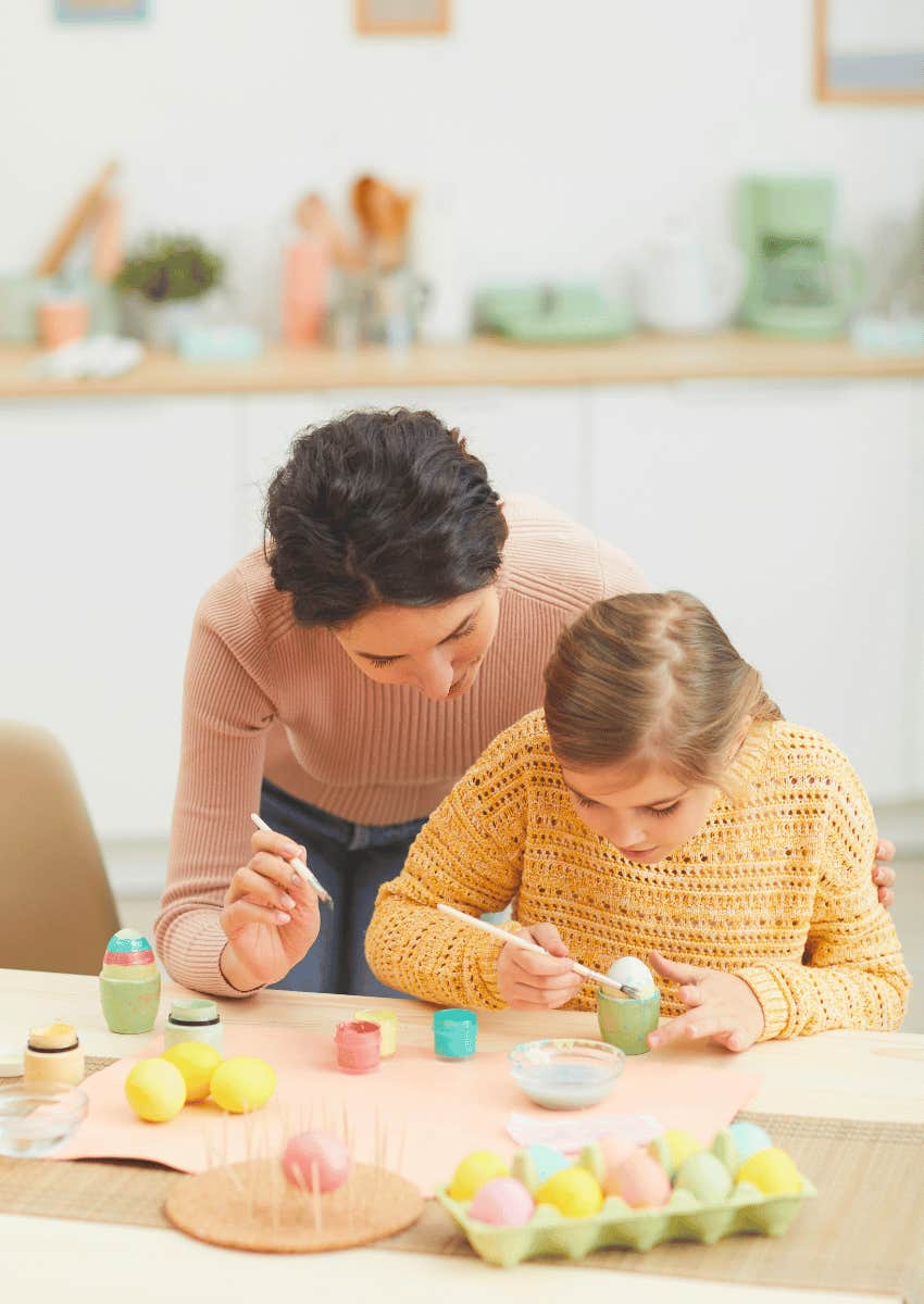 parent choosing an activity to bring back joy in her kid