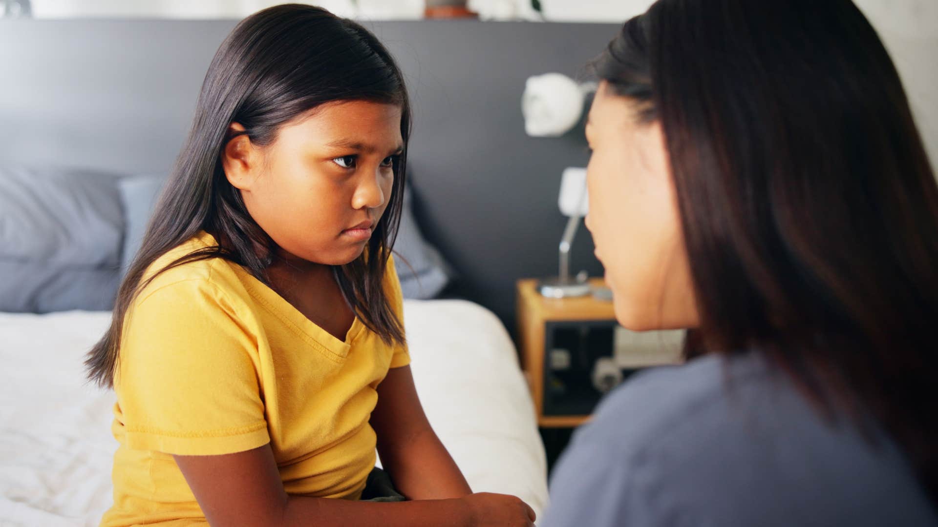 mom negotiating household expectations and rules with her daughter