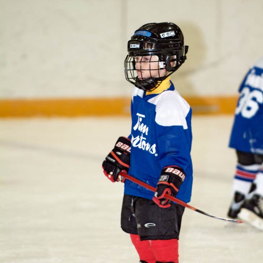 young boy on hockey team parents pay outrageous costs