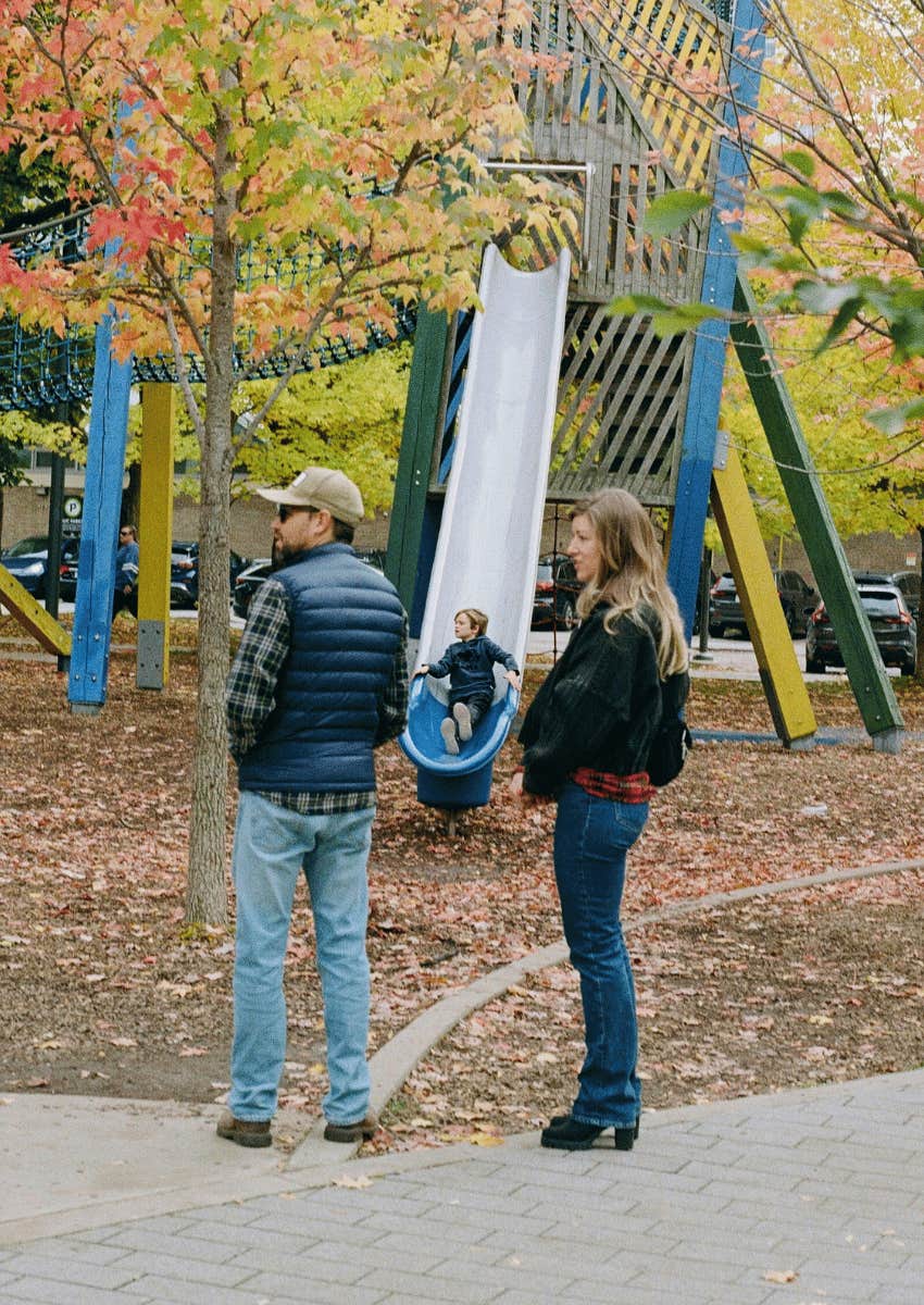 parents at a park play date