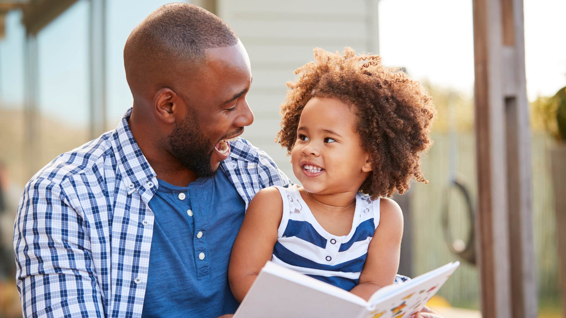 parent and child focus on reading