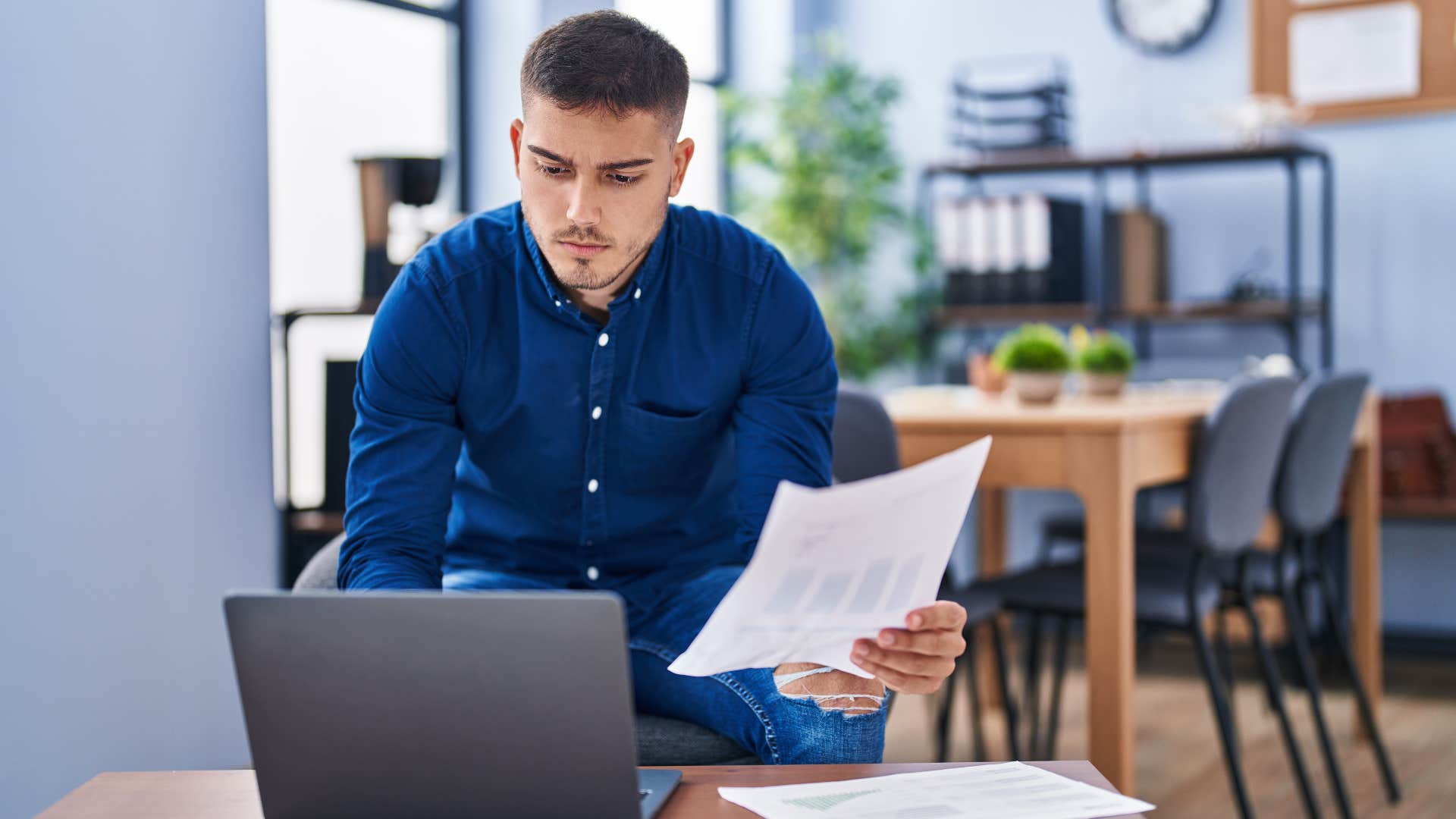 man with a multitasking mindset who remembers faces but not names