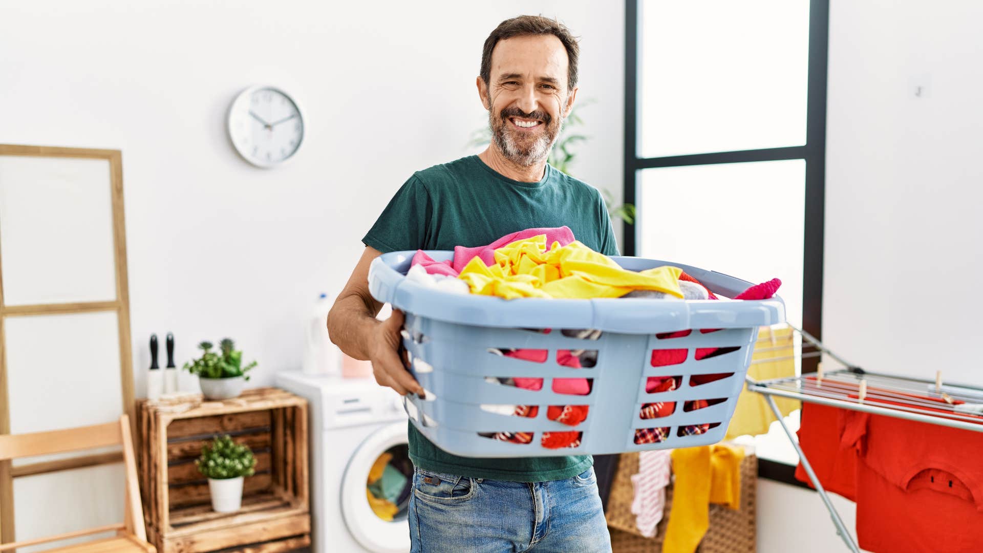 older person organizes clothes showing way to quiet mind