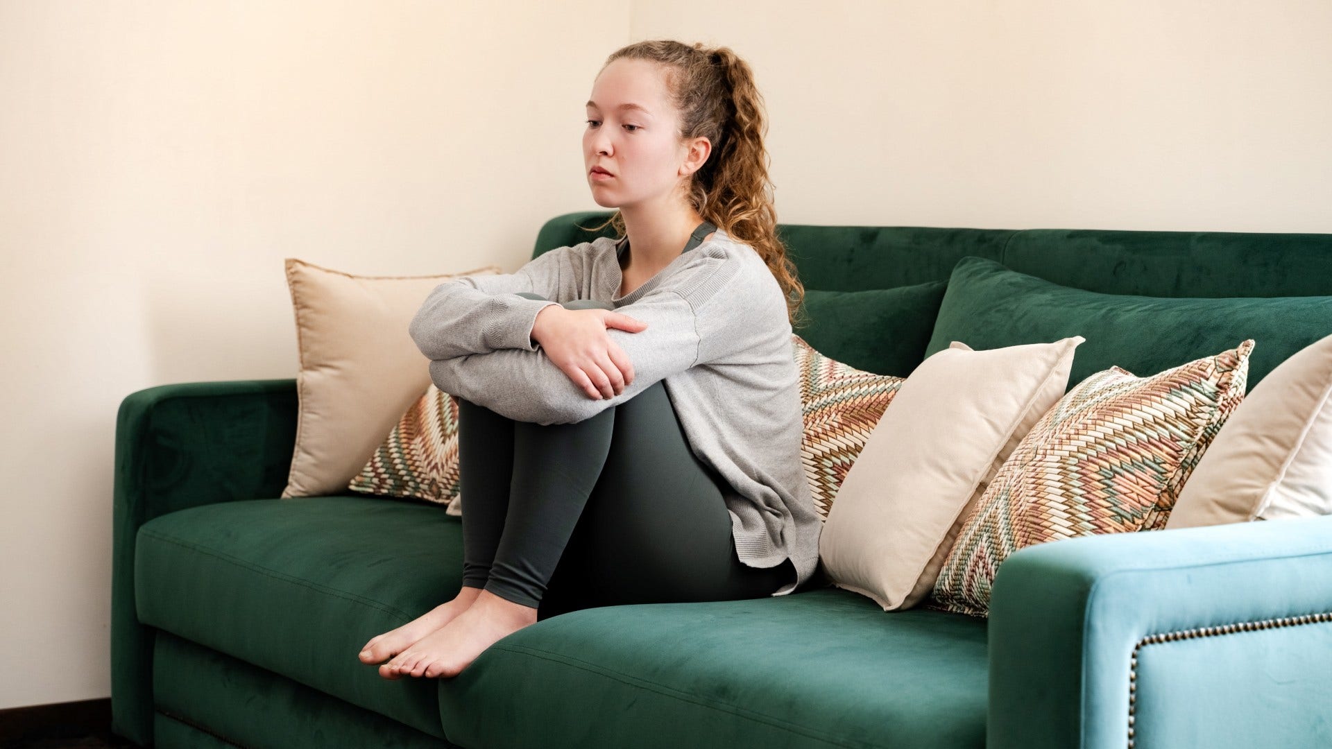woman who almost always feel relief when plans get canceled because she has a non-stop inner monologue
