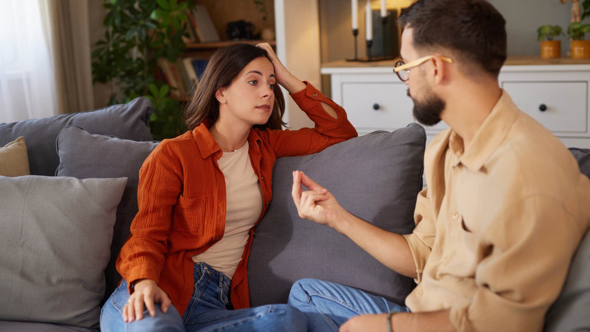 man who cares about making people feel safe sitting with his partner