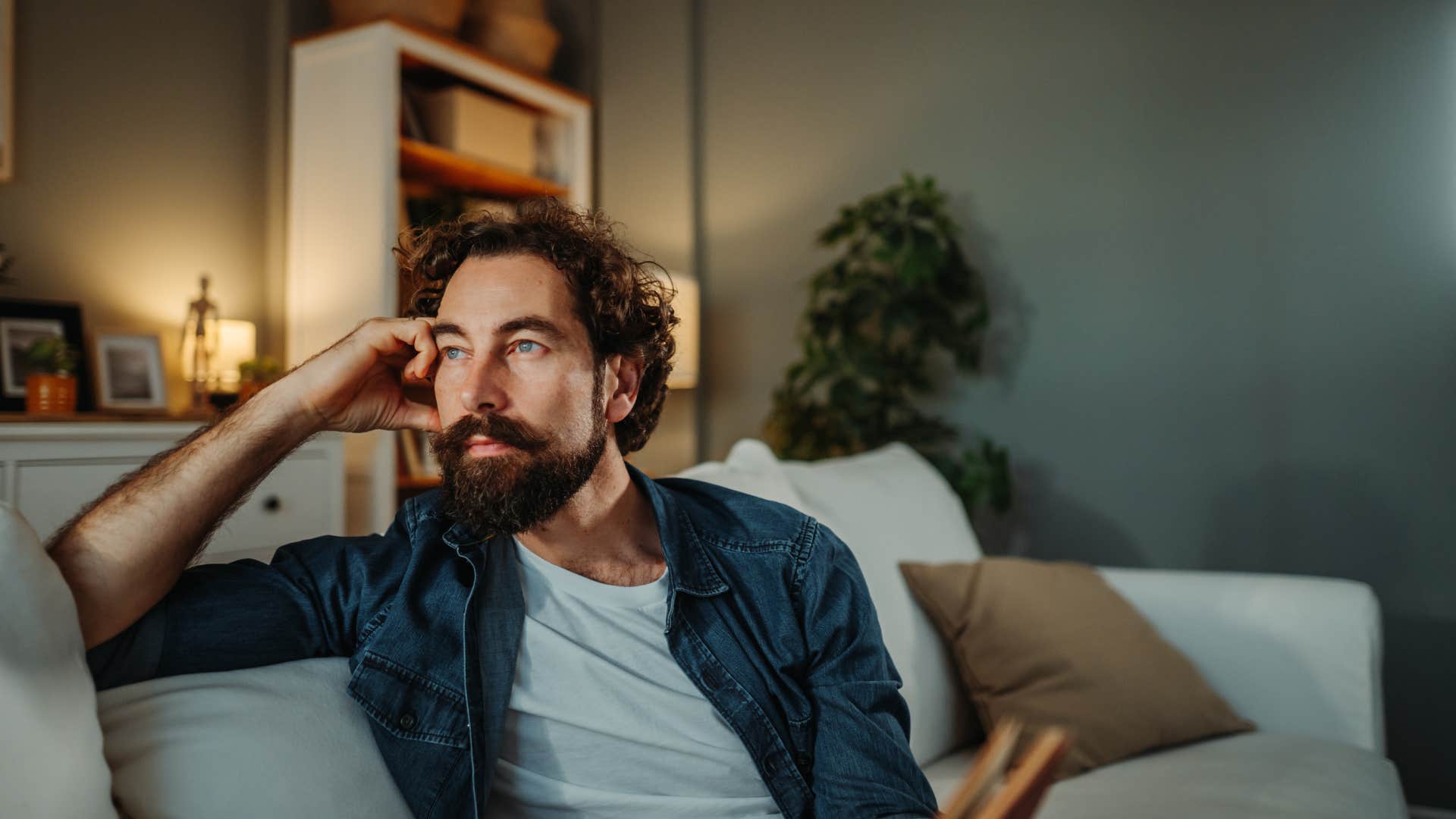 analytical man who can't stop himself from watching all of the news