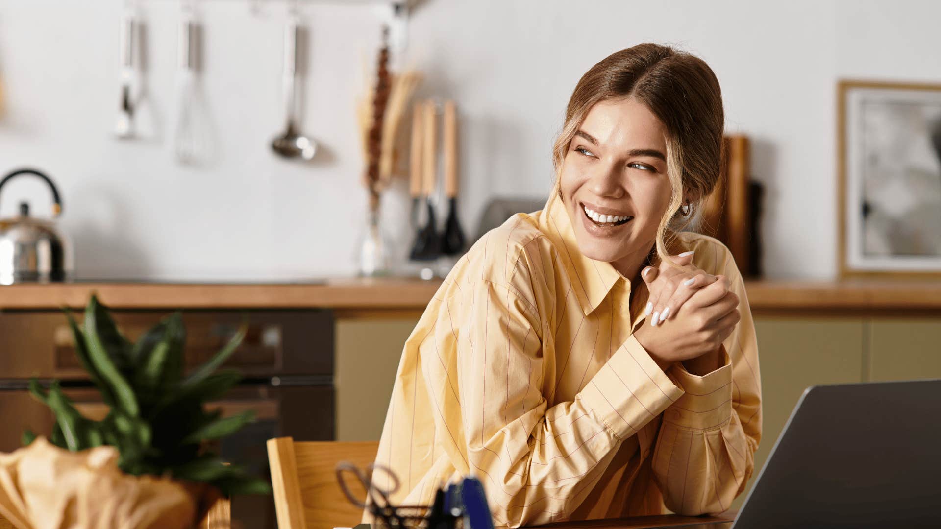 woman who always lands on her feet as she doesn't let a situation define her