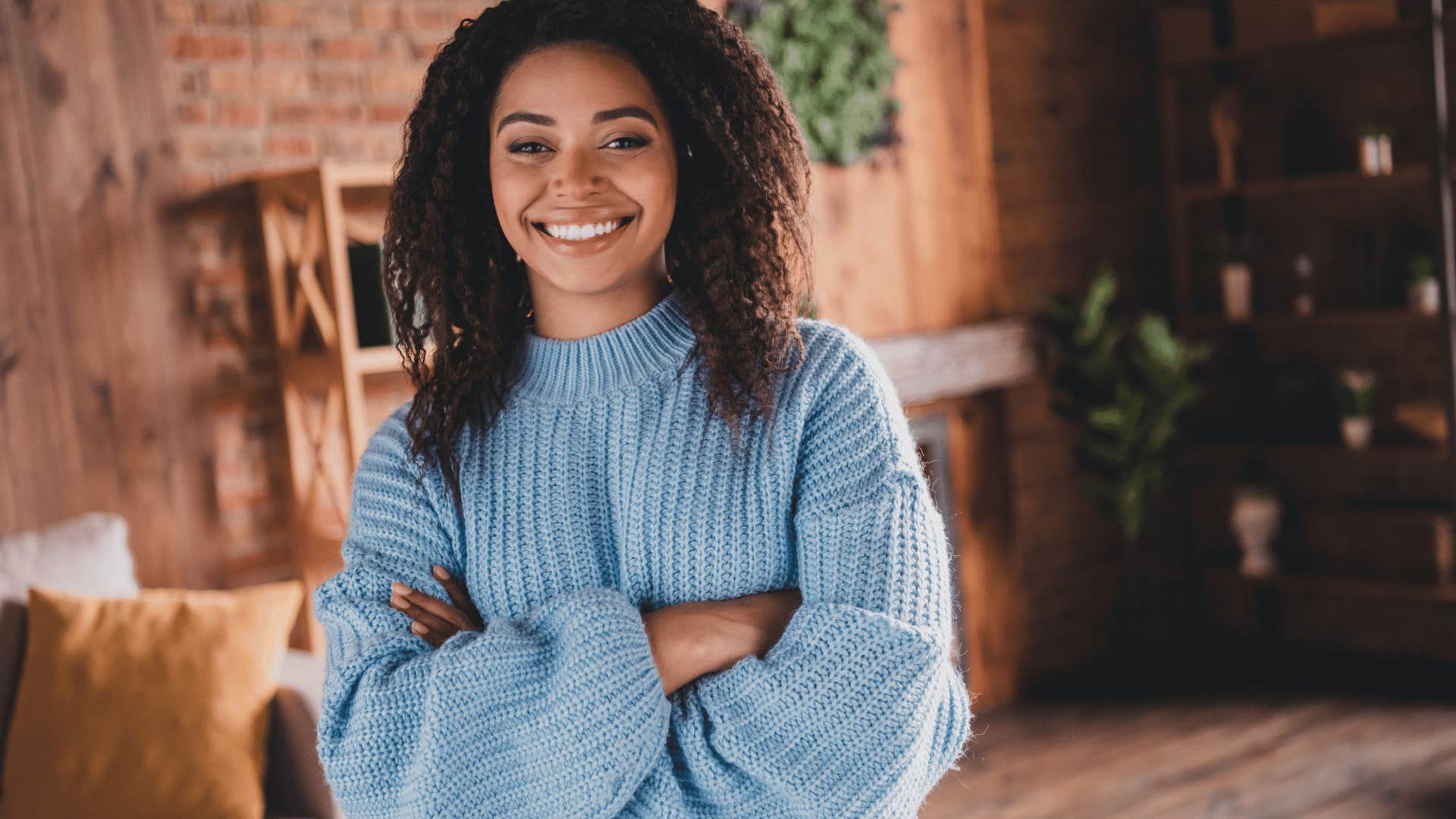 woman who always lands on her feet as she pays attention to timing