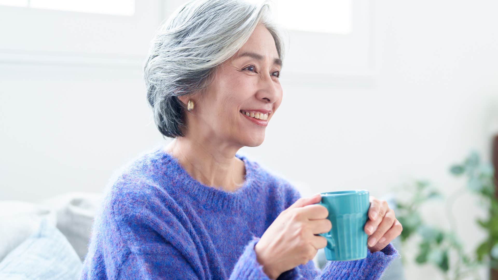 unusually intelligent woman laughing while rewatching comfort show the carol burnett show