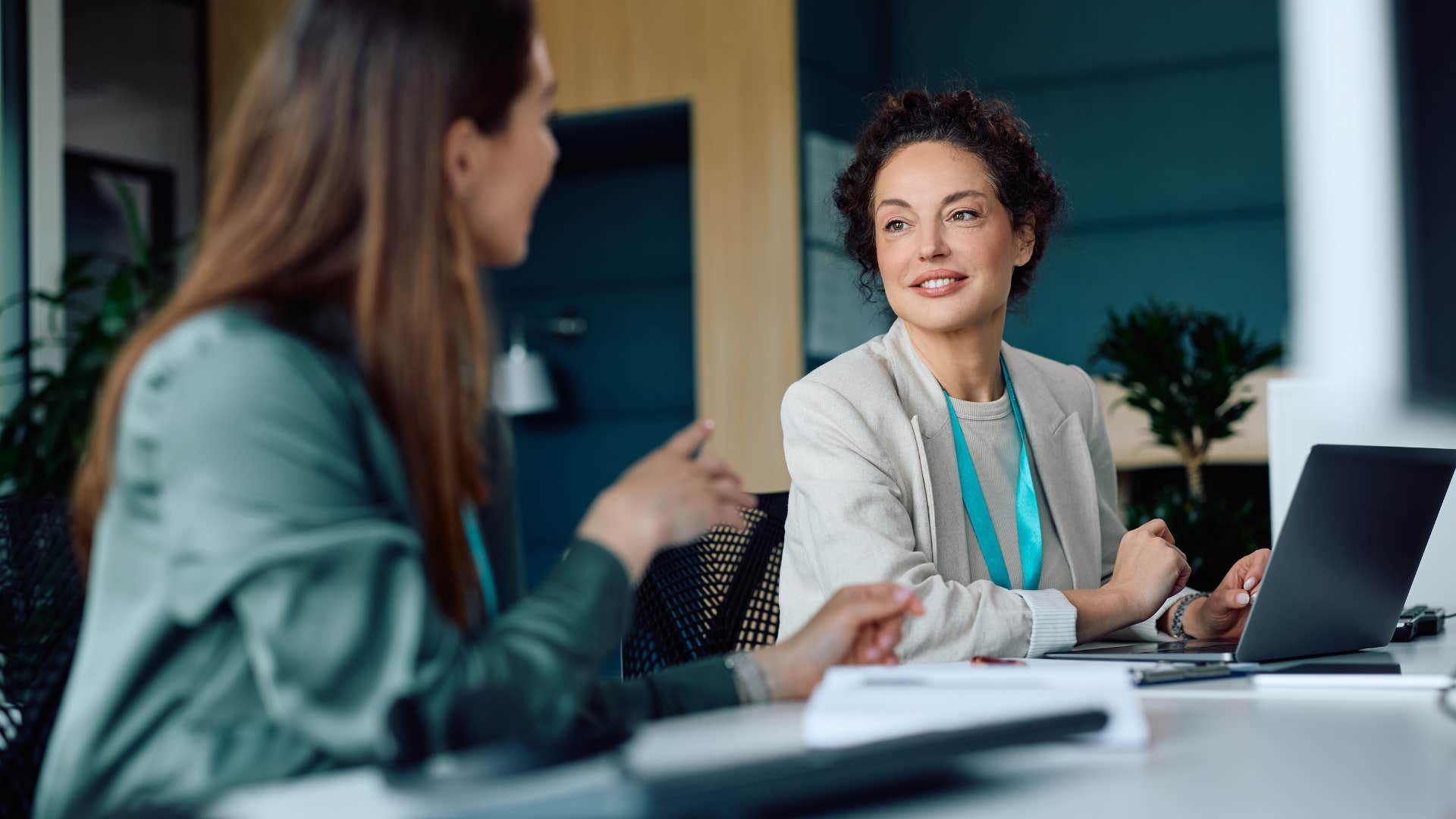 woman who doesn't feel the need to fill the silence as she tunes into emotional cues