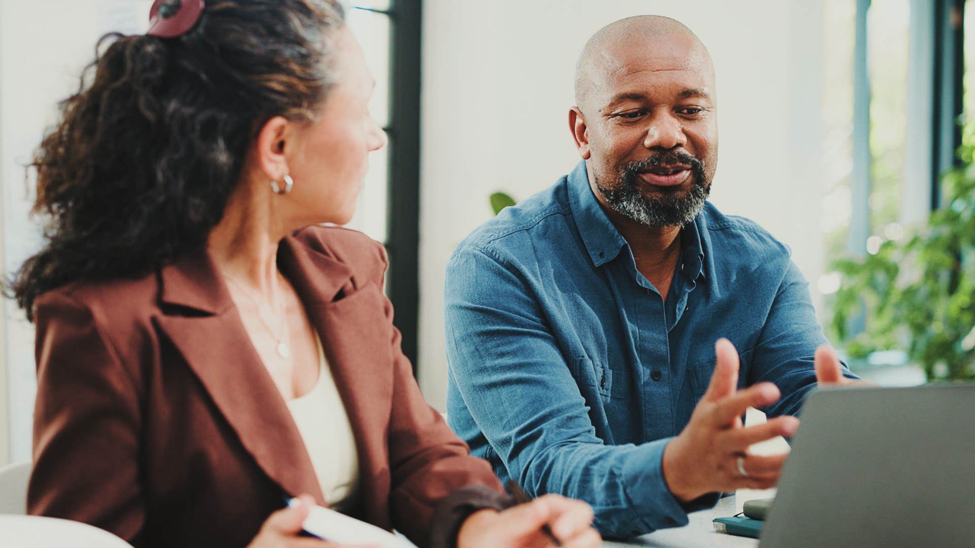 Man asking "How can I be better?" at work.