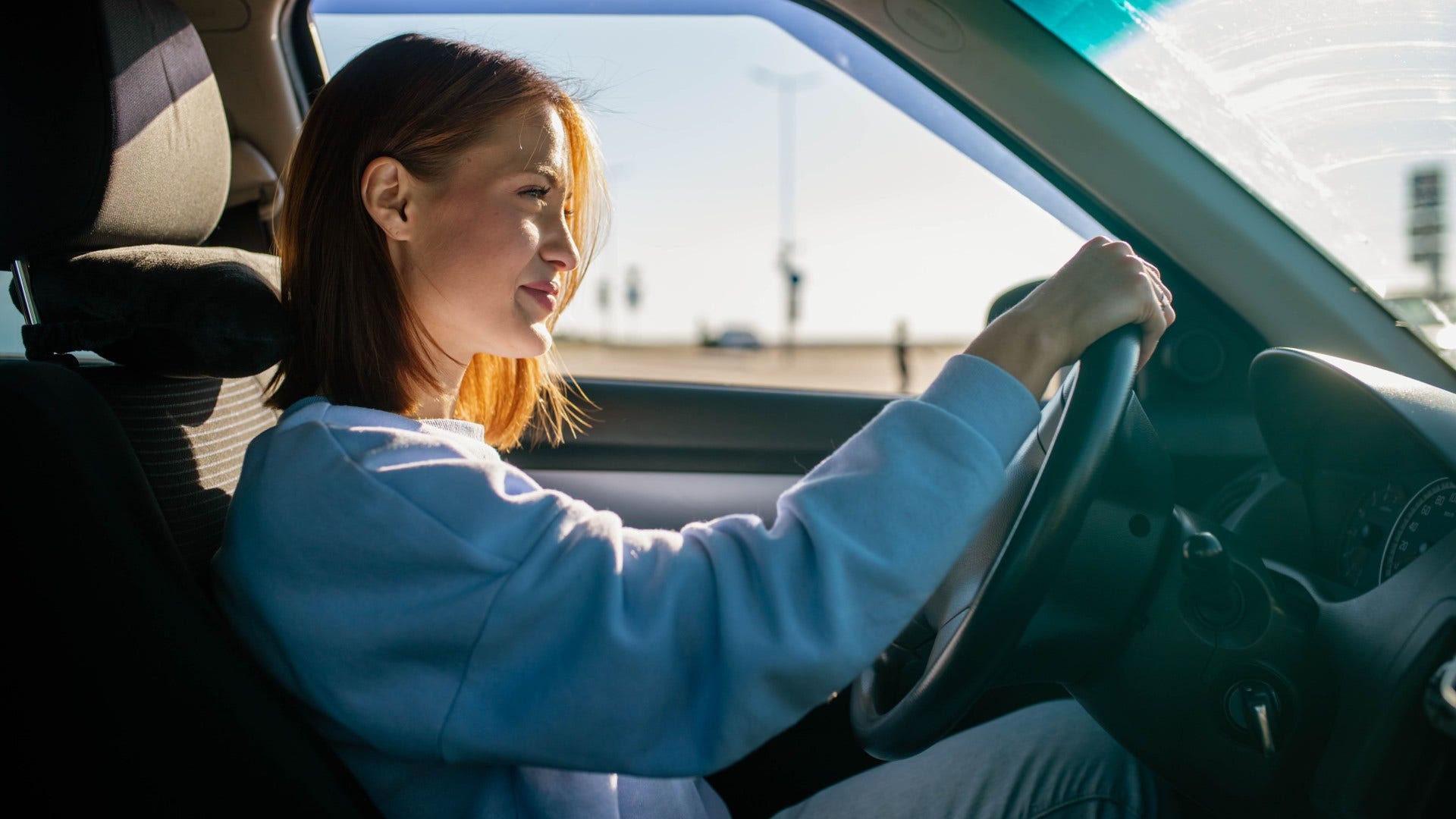 woman who enjoys drives with no destination as she enjoys alone time