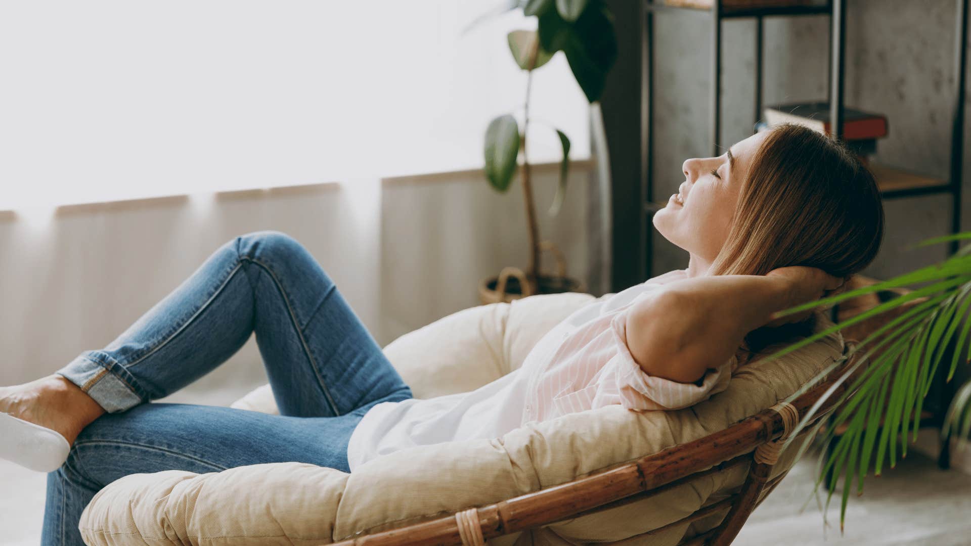 woman who enjoys quiet mornings being comfortable with solitude