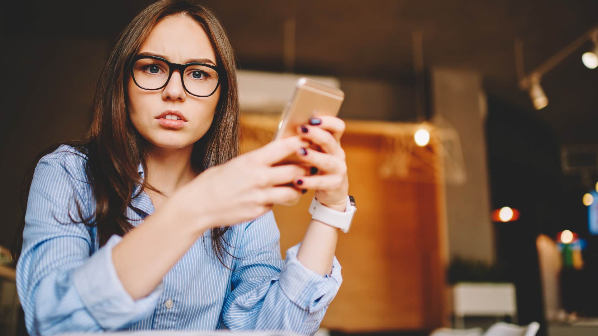 woman who needs more stimulation than most people texting