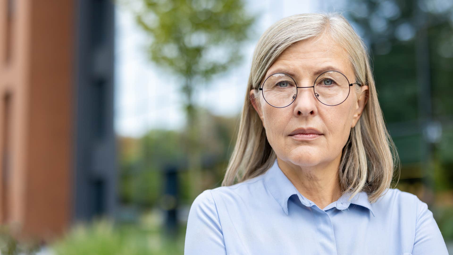 serious woman who values emotional safety