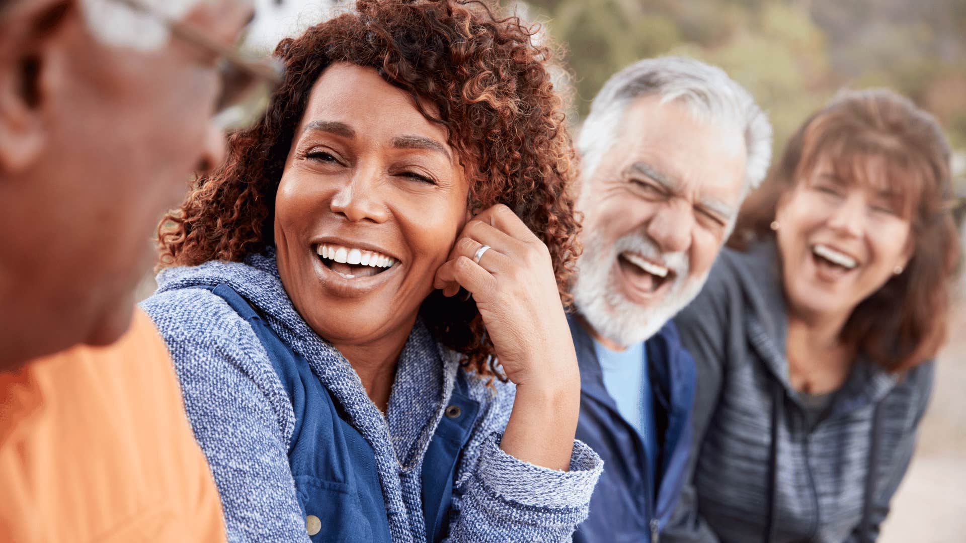 woman who tells dad jokes and enjoys making others smile