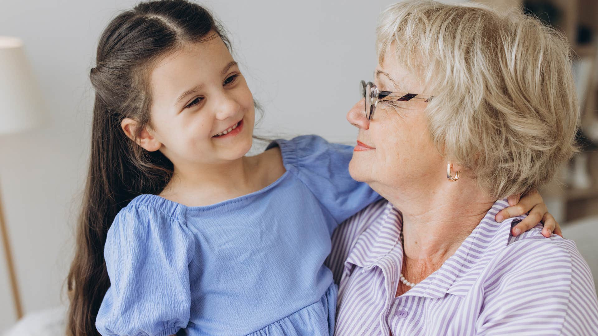 little girl socializing with people of all ages