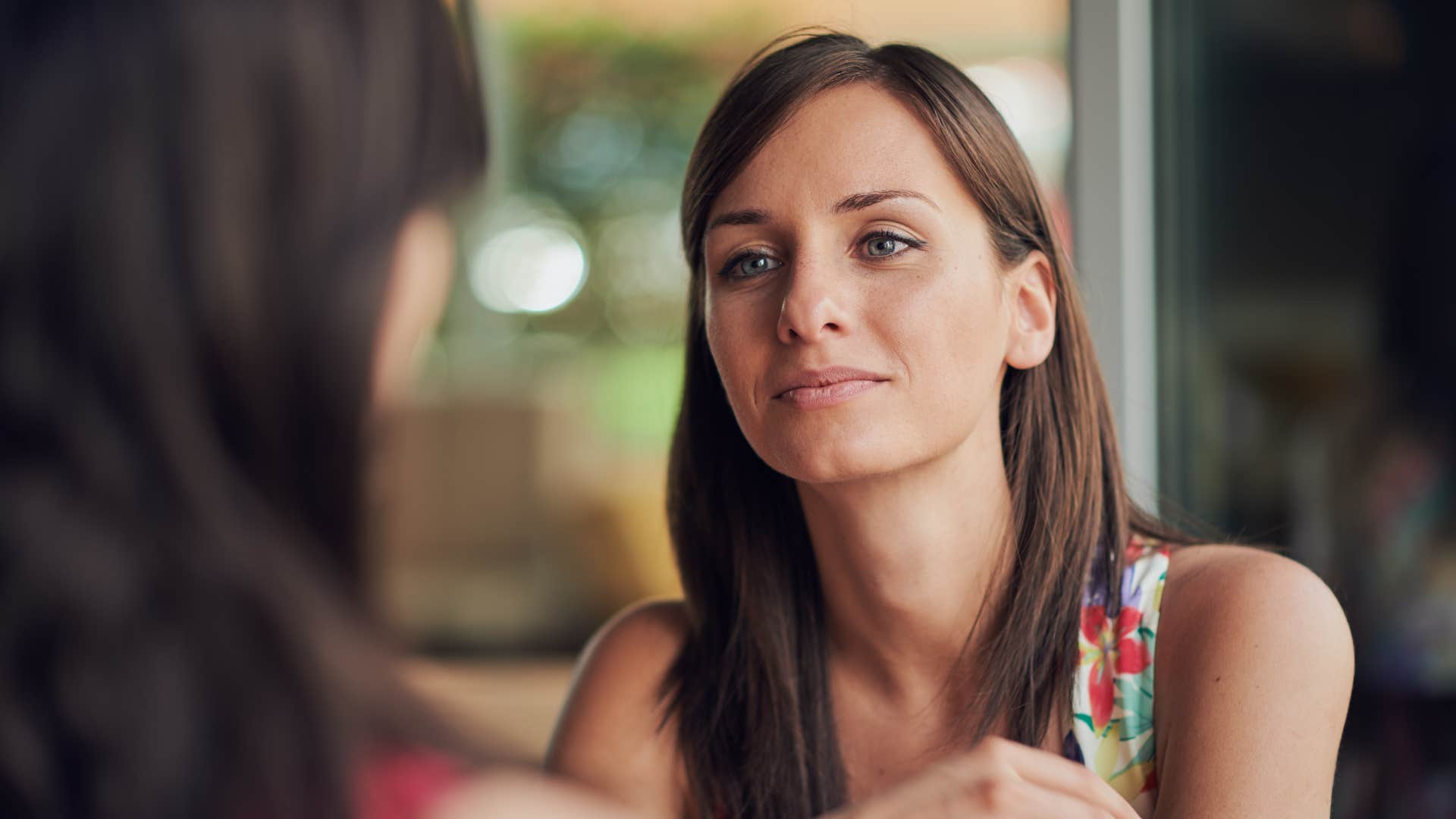 woman who will cut someone off at the first sign of disrespect communicating directly with friend