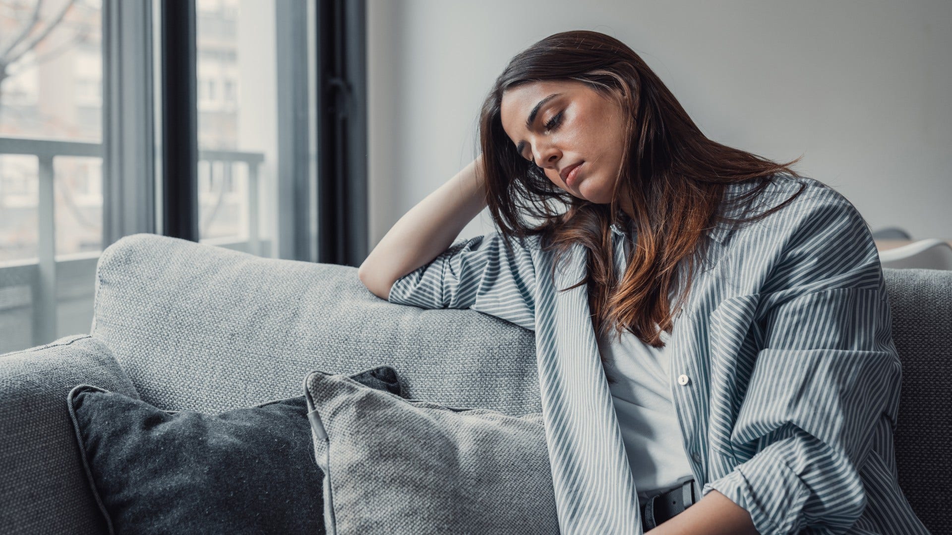 woman with a negative mindset saying what's the point