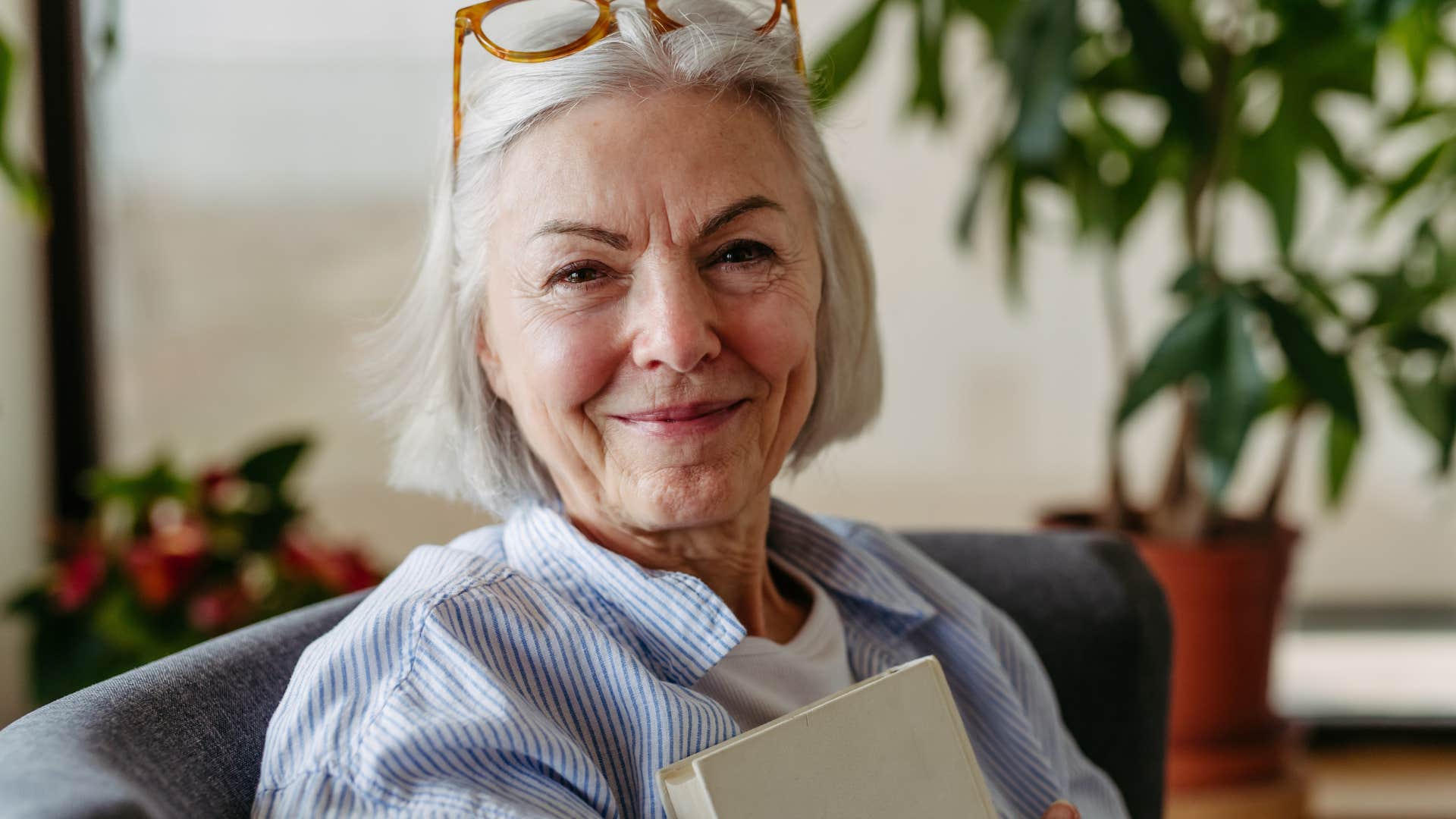 older southern woman smiling saying bless her heart