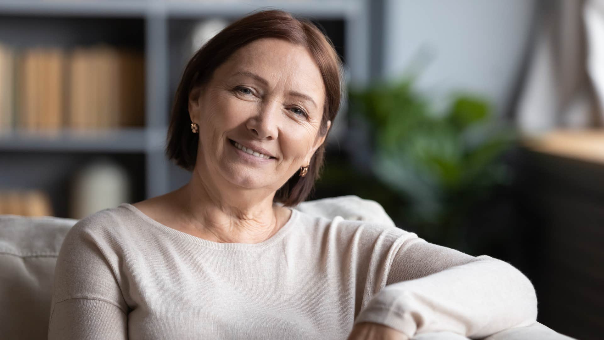 southern woman smiling saying politely you've got an interesting take on things