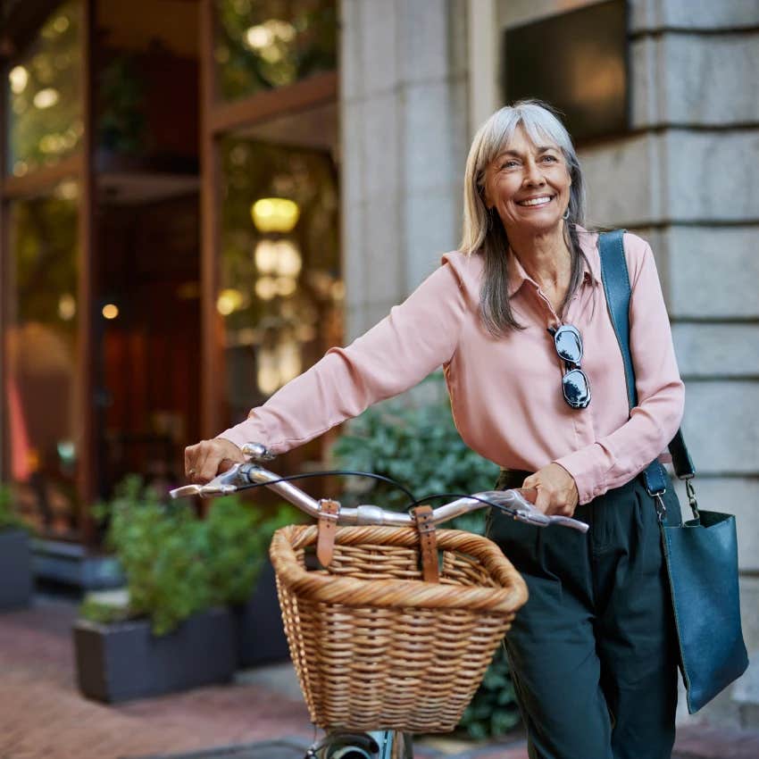 woman with a positive outlook on aging is just as powerful as good genes