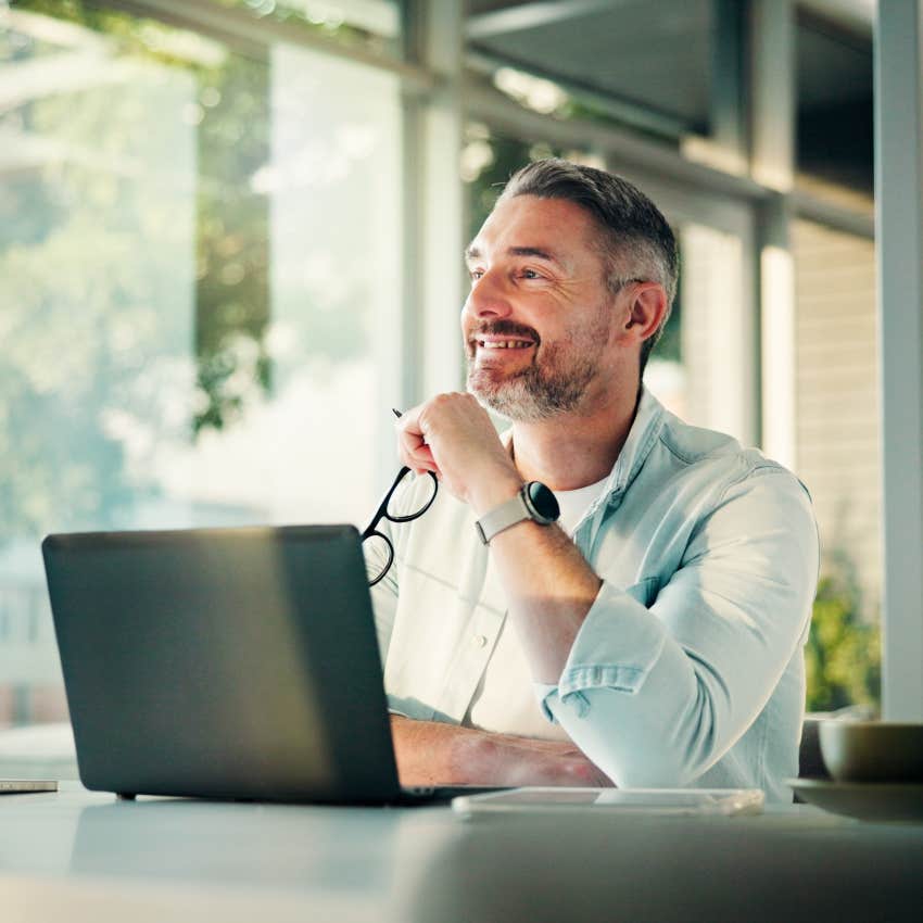 man inspired to grow finances