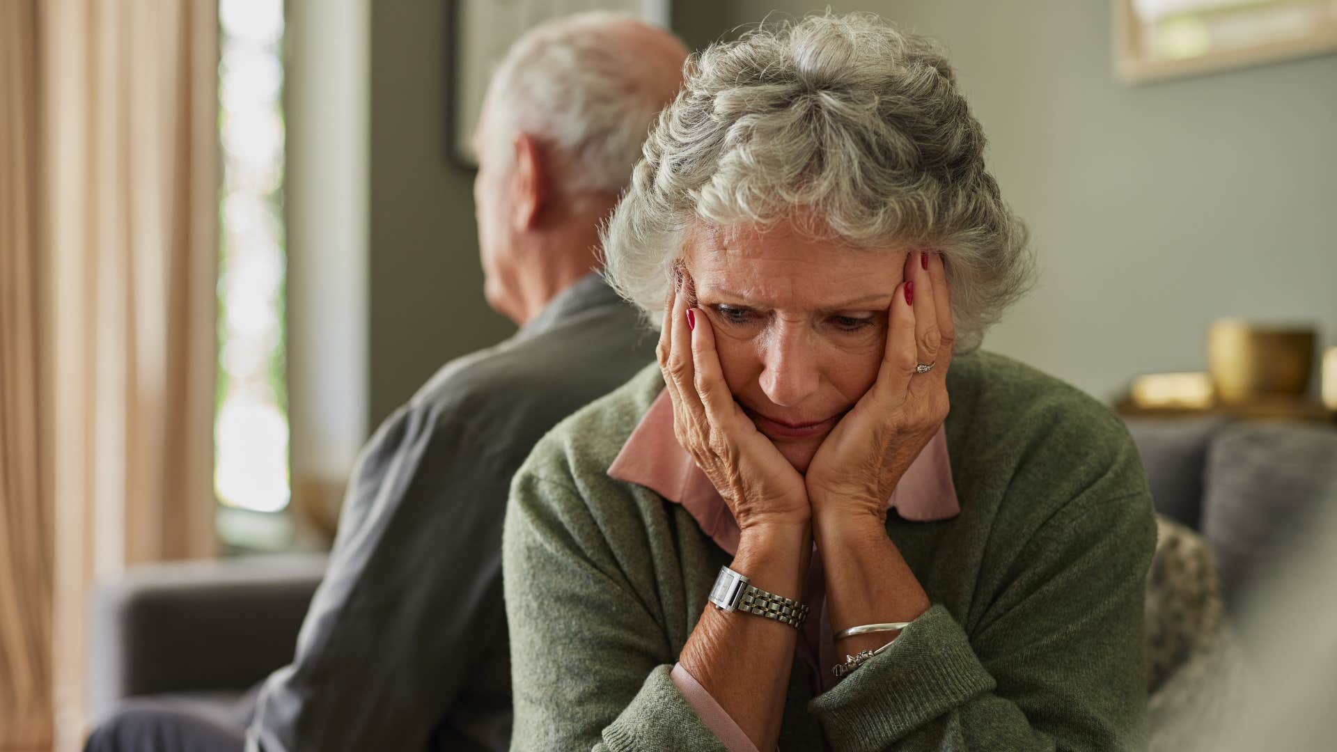 resentful couple won't let each other in showing not in love anymore